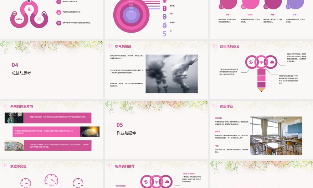 苏教版四年级上册《空气中有什么》课件