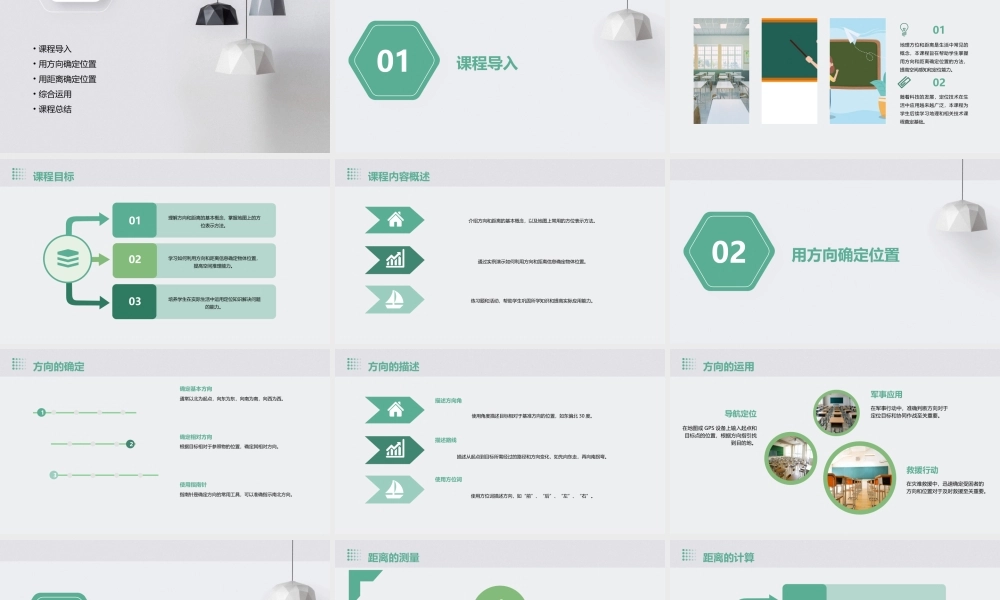 苏教版六年下《用方向和距离确定位置》课件