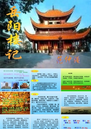 初二语文下学期 岳阳楼记课件 新课标 人教版 课件
