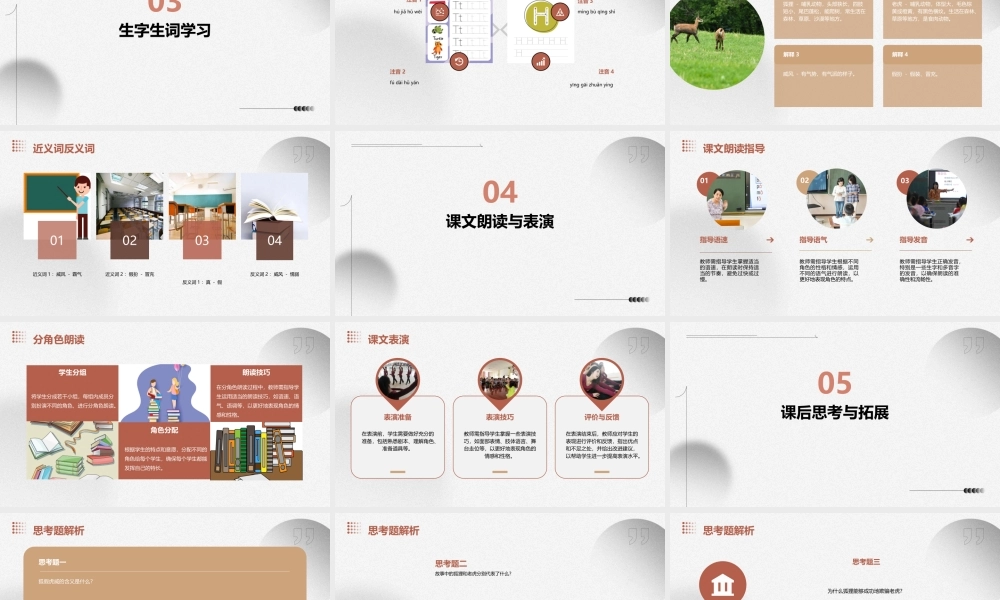 苏教版二年级下册《狐假虎威》分解课件