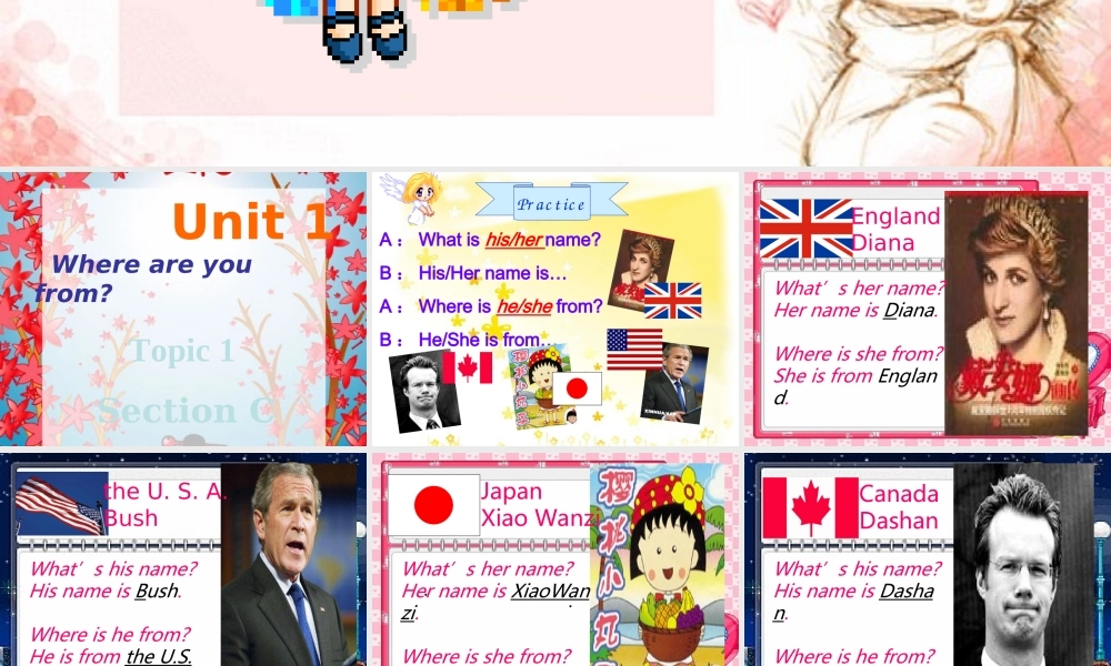 七年级英语上册 unit1 Where are you from课件 仁爱版 课件