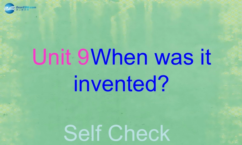 中学九年级英语全册 Unit 9 I like music that I can dance to(第3课时)课件 (新版)人教新目标版 课件