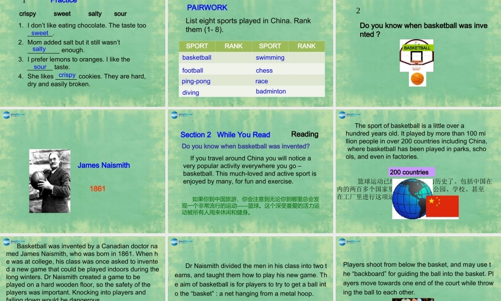 中学九年级英语全册 Unit 9 I like music that I can dance to(第3课时)课件 (新版)人教新目标版 课件