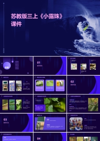 苏教版三上《小露珠》课件