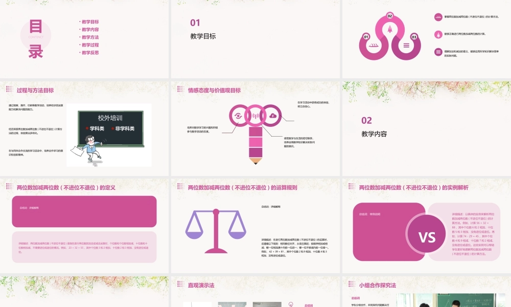 苏教版一年级下册《两位数加减两位数(不进位不退位)》课件