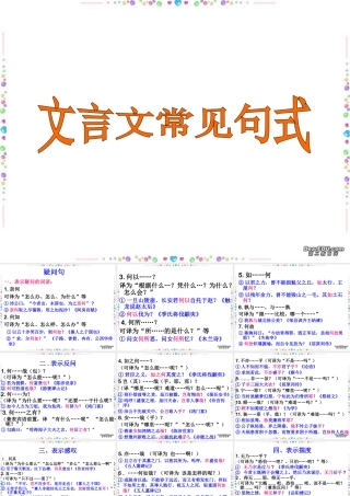 文言文常见句式 新课标 人教版 课件