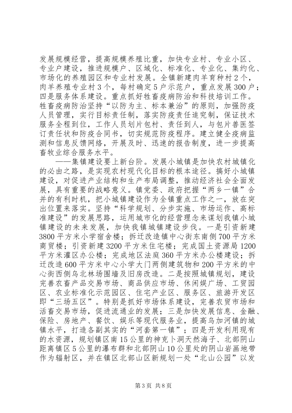 （乡）镇政府工作安排_第3页