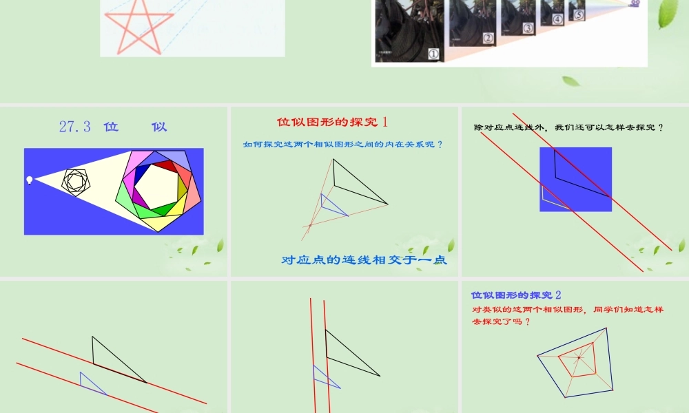 九年级数学(位似)课件  课件