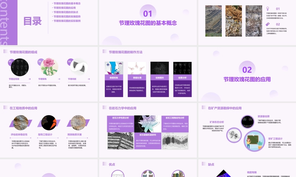 节理玫瑰花图课件