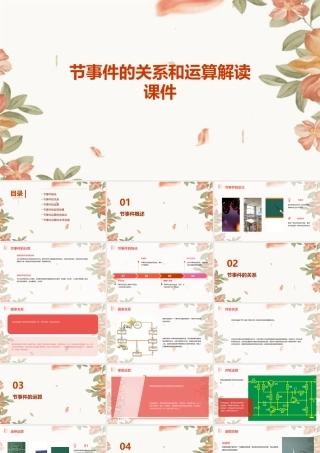 节事件的关系和运算看解读课件