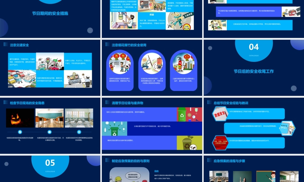 节日安全注意事项课件