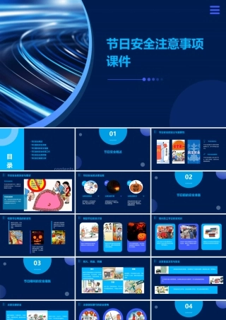 节日安全注意事项课件