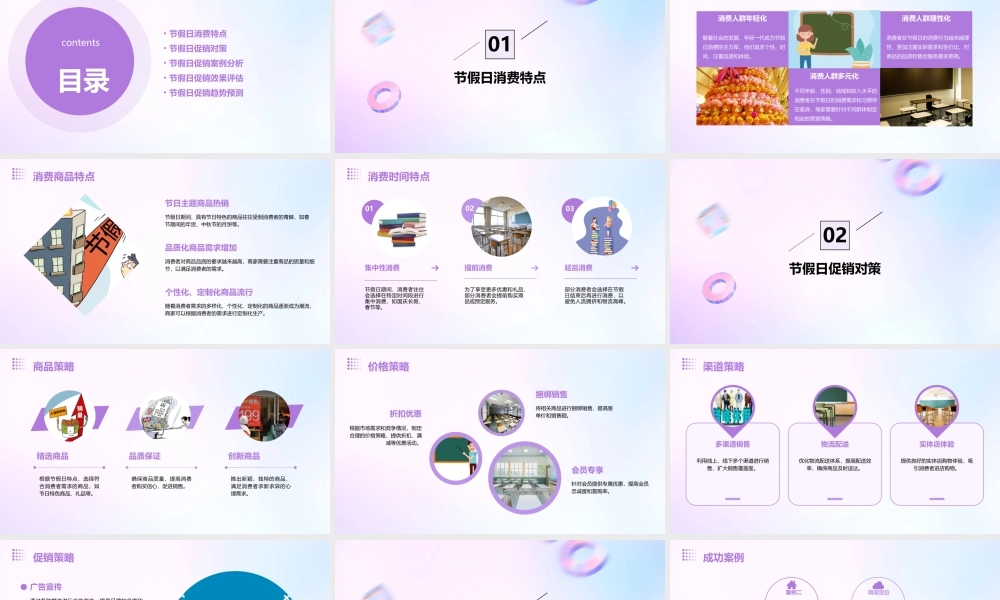 节假日消费特点及促销对策课件