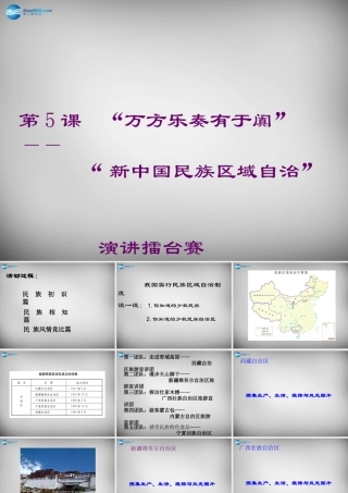 八年级历史下册(第5课 万方乐奏有于阗 )课件 北师大版 课件