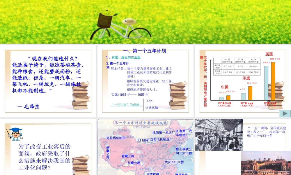 八年级历史下册 2.4(工业化的起步)课件 人教新课标版 课件