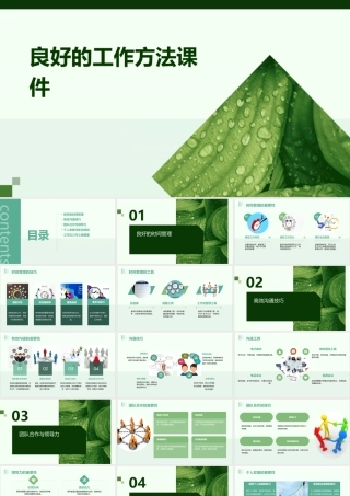 良好的工作方法课件