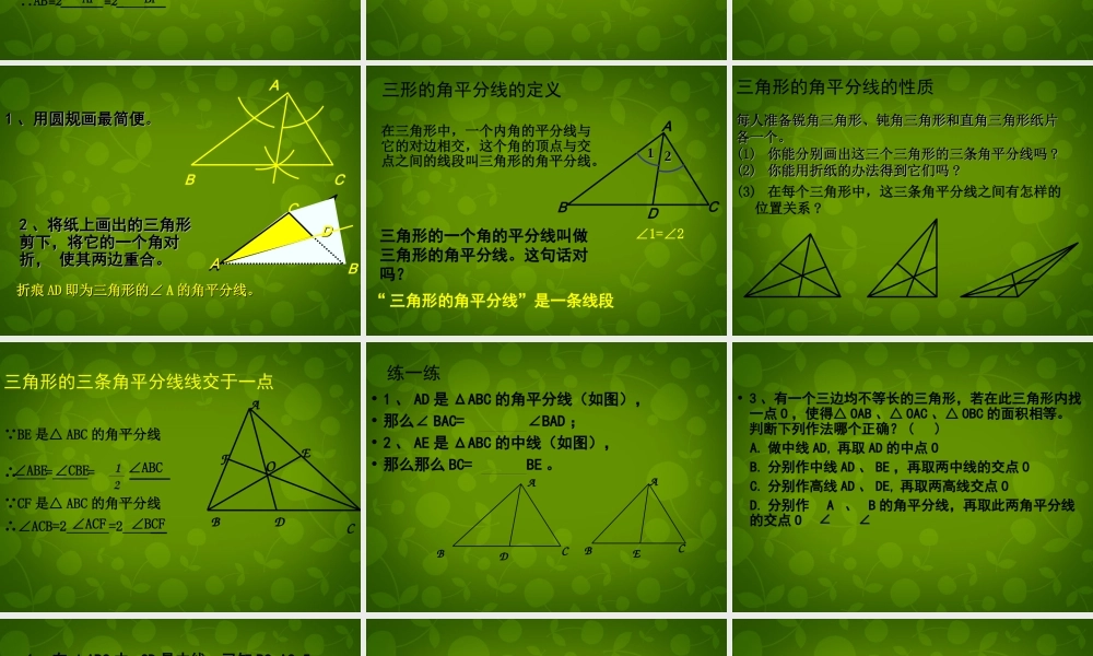 中学七年级数学下册 4.1 认识三角形课件3 (新版)北师大版 课件