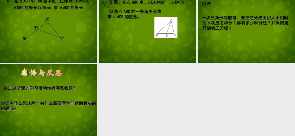 中学七年级数学下册 4.1 认识三角形课件3 (新版)北师大版 课件