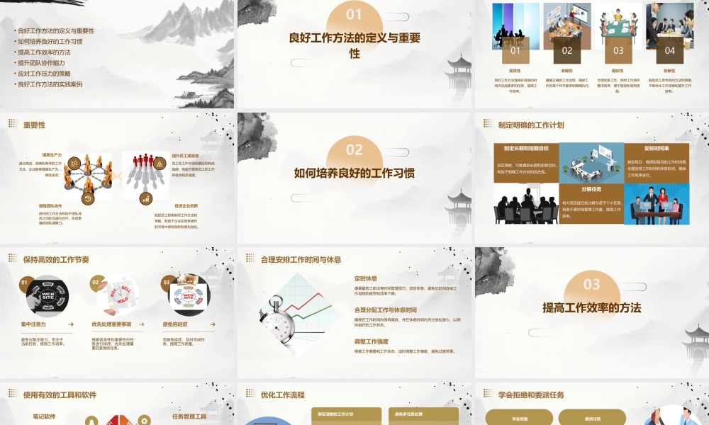 良好工作方法课件