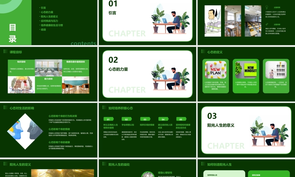 良好心态阳光人生课件