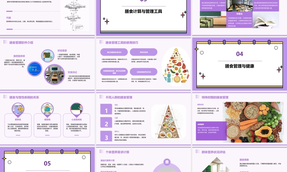膳食管理和营养计算课件