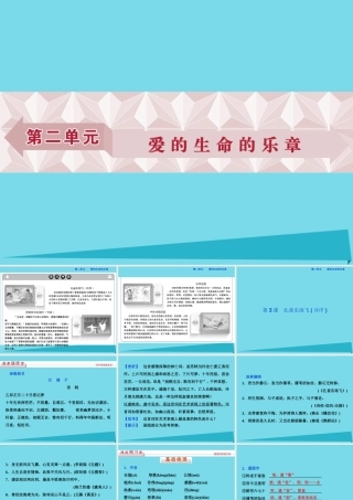 优化方案高考语文总复习第二单元爱的生命的乐章第3课孔雀东南飞并序课件鲁人版必修5 课件