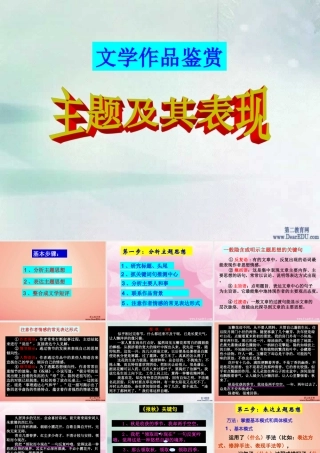 文学作品鉴赏 主题及其表现 人教版 课件