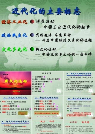 八年级历史上册第8课新文化运动课件 新课标 人教版 课件