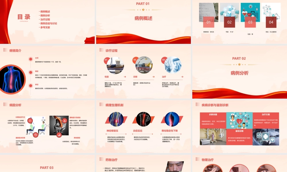 腰痛病的病例分享课件