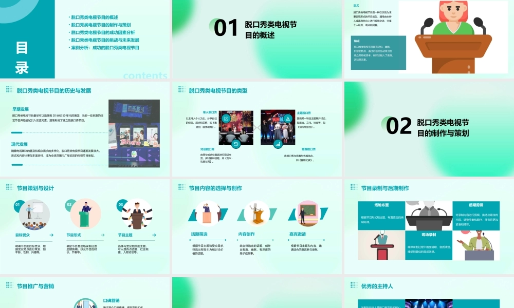 脱口秀类电视节目分析课件