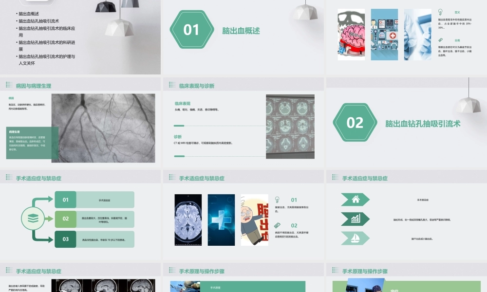 脑出血钻孔抽吸引流术课件
