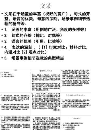 届高考语文第一轮知识点专题复习(文采)课件  课件