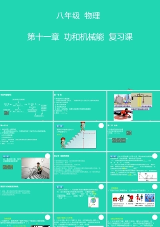天津市八年级物理下册 第十一章 功和机械能复习课件 (新版)新人教版 课件