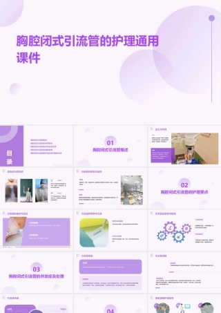 胸腔闭式引流管的护理通用课件