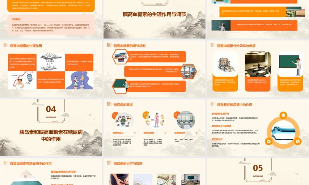 胰岛素和胰高血糖素课件