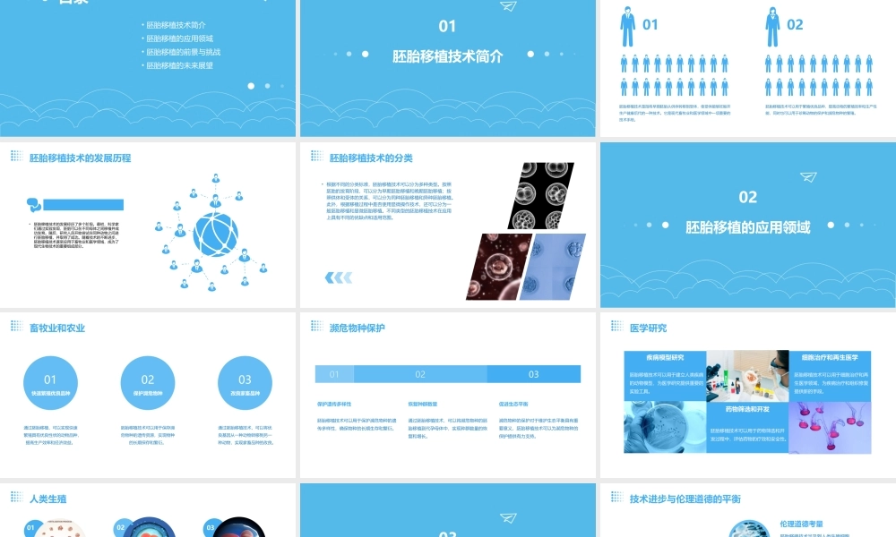 胚胎工程的应用及前景之胚胎移植公开课课件
