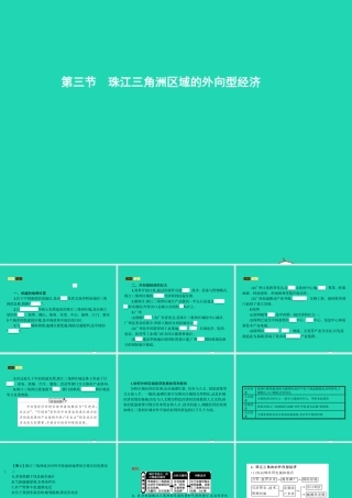 八年级地理下册 7.3 珠江三角洲区域的外向型经济课件 (新版)湘教版 课件