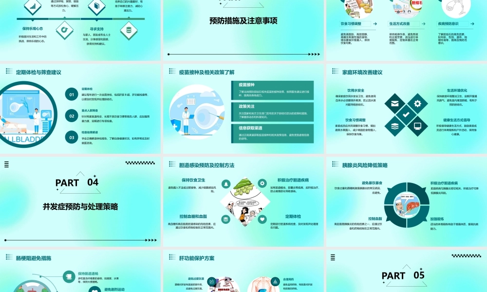 胆结石患者的日常保健和预防措施课件