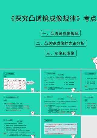 八年级物理上册 3.6(探究凸透镜成像规律)考点方法课件 (新版)粤教沪版 课件