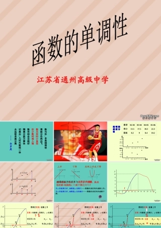 函数单调性 苏教版 课件