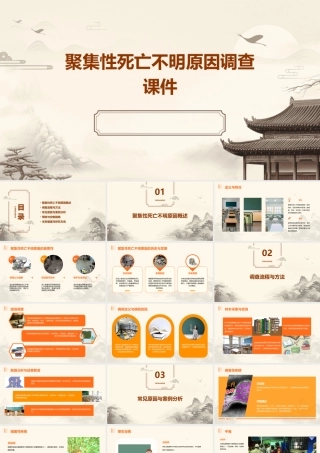 聚集性死亡不明原因调查课件