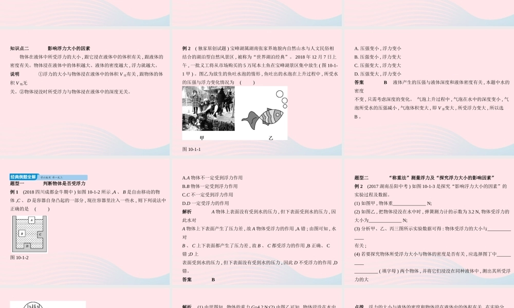 八年级物理下册 第十章 第1节 浮力课件 (新版)新人教版 课件