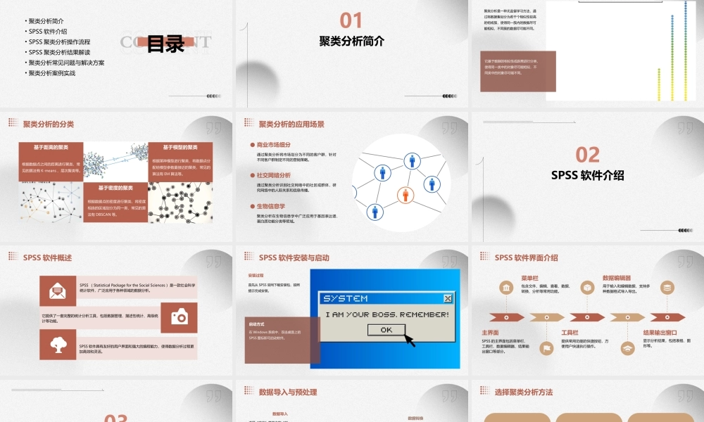 聚类分析SPSS操作课件
