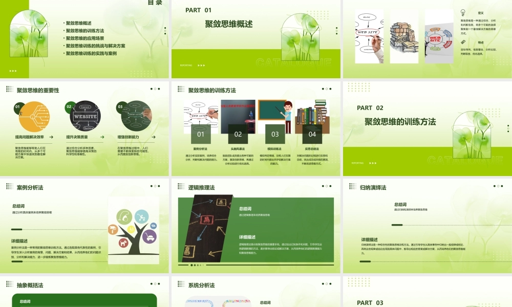 聚敛思维与训练通用课件