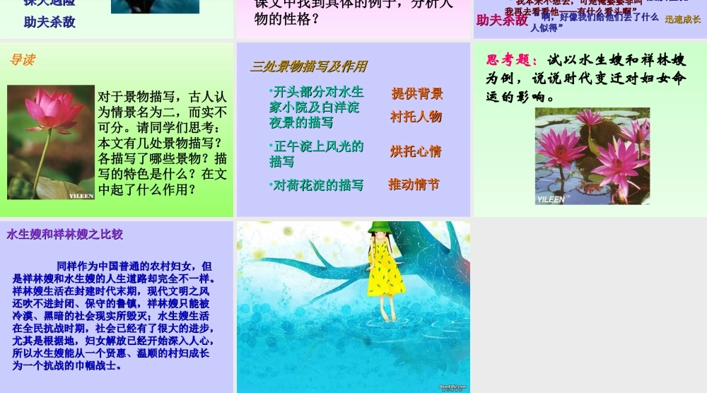 人教版高一语文荷花淀2 孙犁 课件