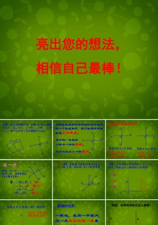 中学七年级数学上册 7.7 相交线课件 浙教版 课件