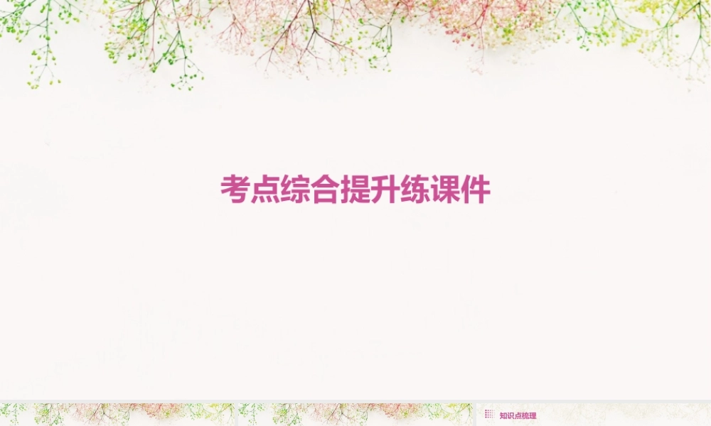 考点综合提升练课件