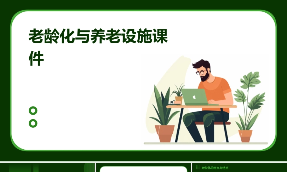 老龄化与养老设施课件