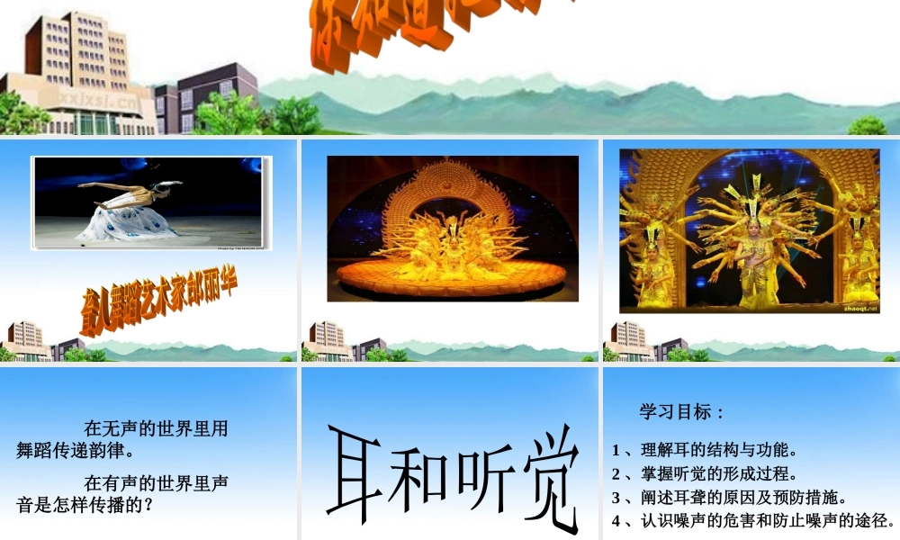 七年级生物下册 第一节人体对外界环境的感知_耳和听觉课件 人教新课标版 课件