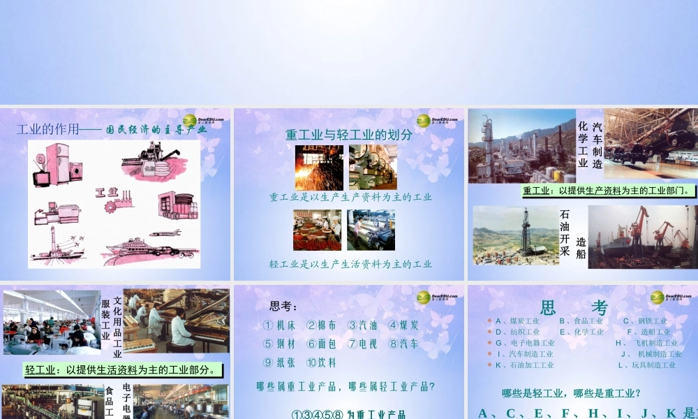 八年级地理上册 4.3 工业的分布教学课件 商务星球版 课件